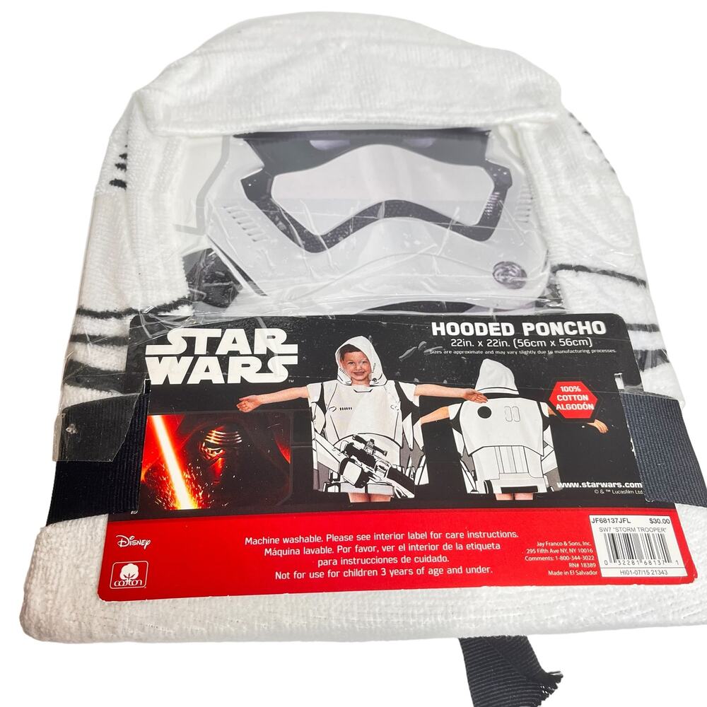 Disney Star Wars Stormtrooper Cotton Hooded Poncho